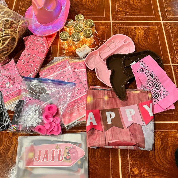 Pink Cowgirl Party Set